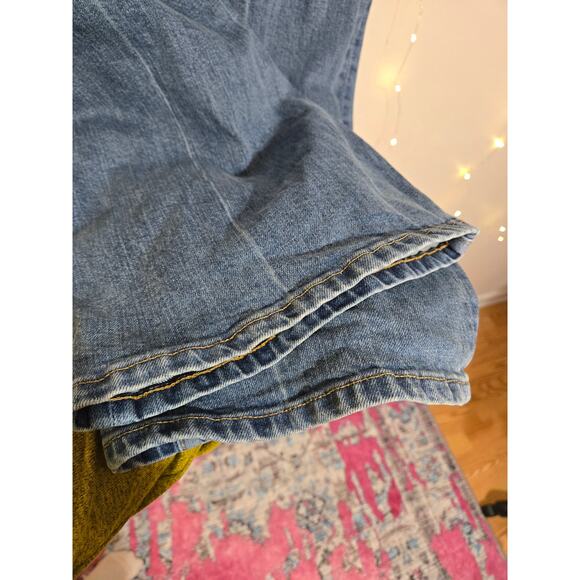 EVERLANE The High-Rise Flare Size 26 Regular Bright Indigo Blue Stretch Stretchy - Picture 7 of 16